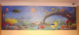 Aquarium Mural Painting Montreal Quebec